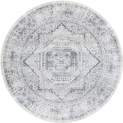 Surya Rugs Aisha Collection Charcoal, Gray, Off White & Dark Blue Area Rug AIS-2318