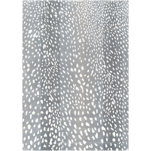 Surya Rugs Athena Collection Gray, Light Gray & Cream Animal Print Area Rug ATH-5163