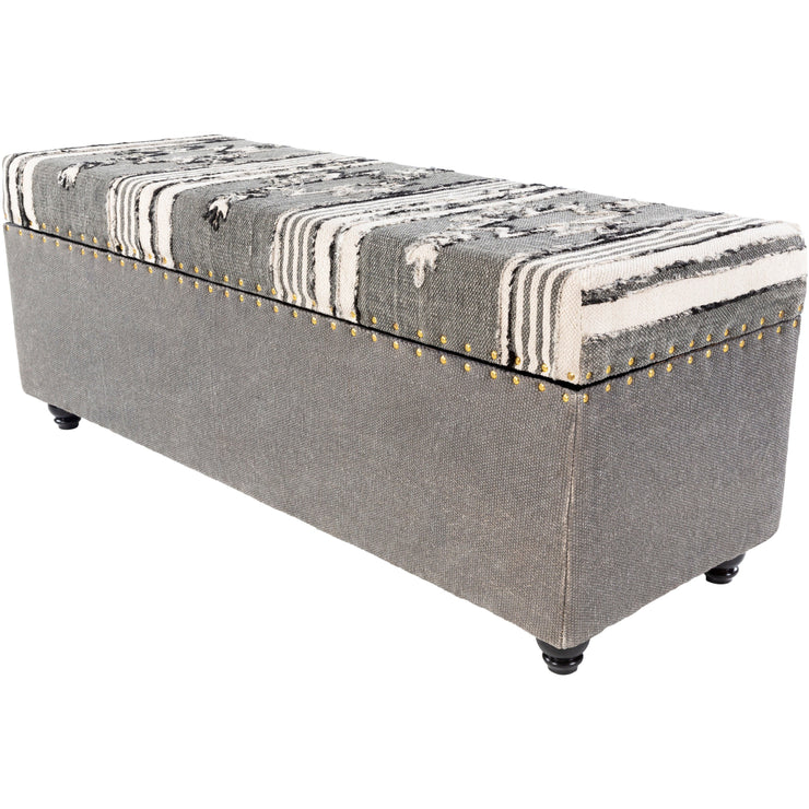 Surya Batu Rustic Modern Hand Woven Fabric Bench BATU-004