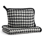 Kashwere Baby Ultra Soft Houndstooth Baby Travel Crib Blanket With Pouch