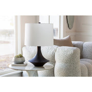 Surya Chambery Modern Ivory Boucle Channeled Chair and a Half