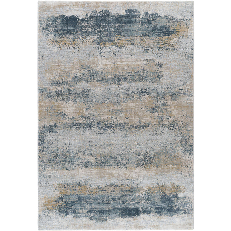 Surya Rugs Brunswick Collection Dusty Sage, Taupe, Light Grey, White, Pale Blue, Olive, Navy & Teal Area Rug BWK-2304