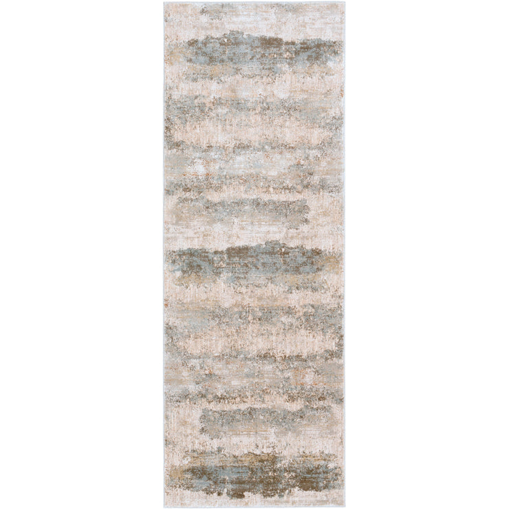 Surya Rugs Brunswick Collection Dusty Sage, Taupe, Light Grey, White, Pale Blue, Olive, Teal, Charcoal & Light Sage Rug BWK-2305