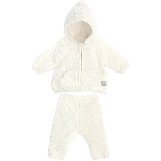 Kashwere Baby Ultra Soft Baby Hoodie & Pants Set Available In Pink, Ice Blue & Crème