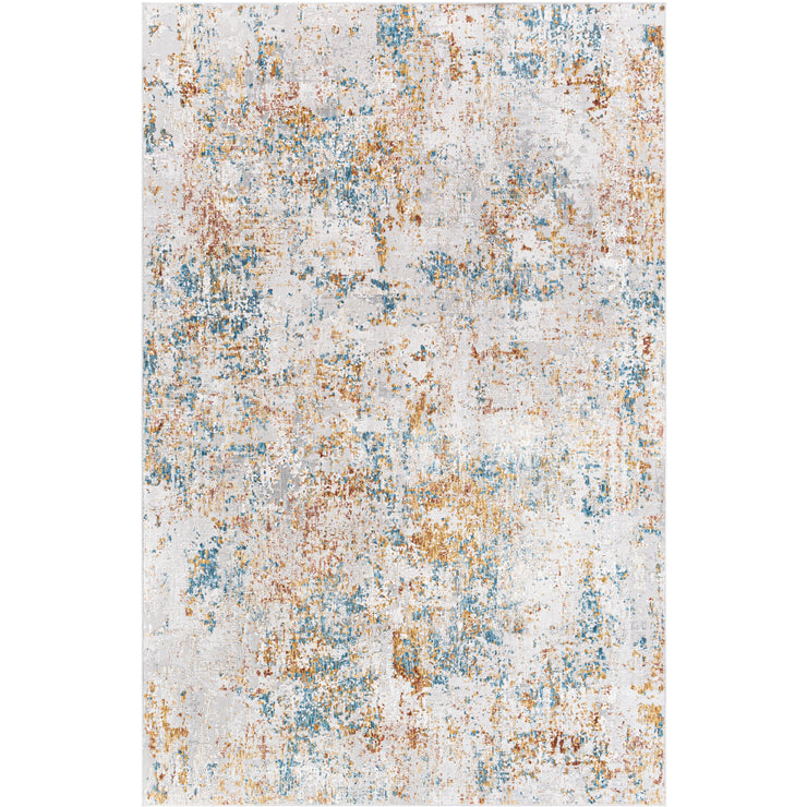 Surya Rugs Carmel Collection Taupe, Blue, Mustard, Dark Blue, Off White, Light Gray & Brown Area Rug CRL-2316