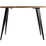 Surya Edge Modern Natural Wood Top With Black Steel Base Console Table DGE-002