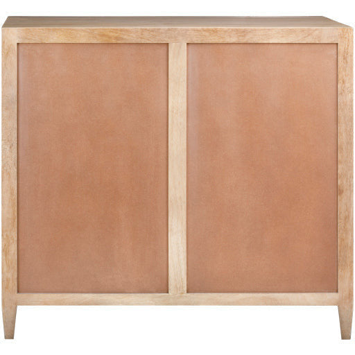 Surya Etewah Modern Natural Wood and Rattan Sideboard Cabinet ETW-001