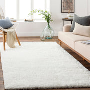 Surya Rugs Grizzly Collection White Plush Pile Area Rug GRIZZLY-9