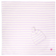 Kashwere Baby Ultra Soft Stripe Baby Blanket & Cap