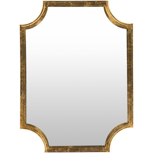 Surya Wall Decor & Mirrors Joslyn Modern Wall Mirror Gold Finish JSL-001