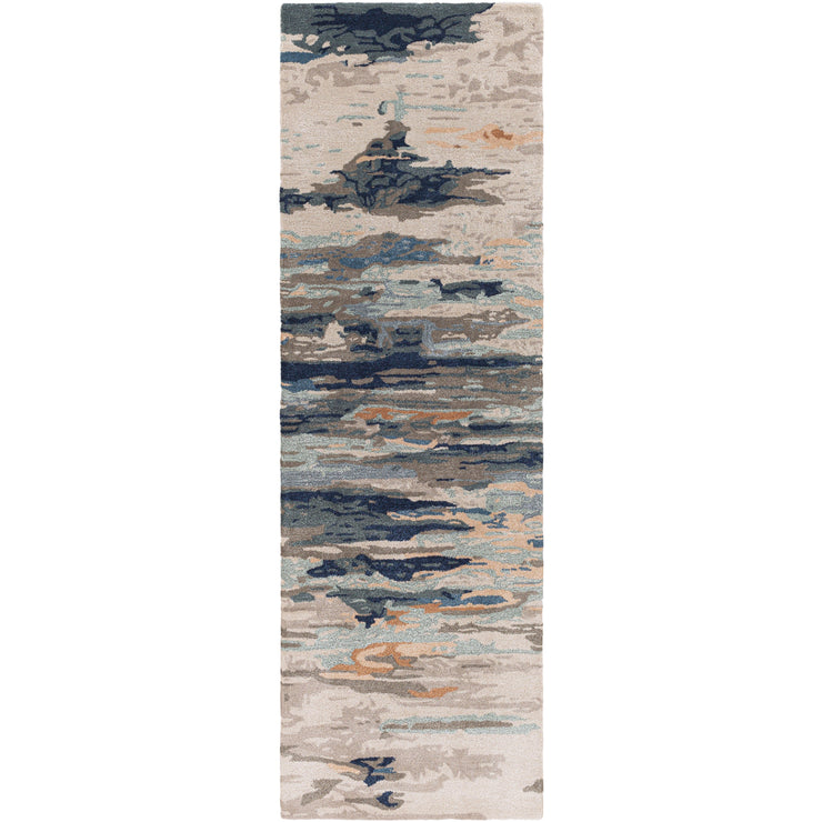 Surya Rugs Kavita Collection Gray, Blue, Teal, Brown & Beige Area Rug KVT-2302