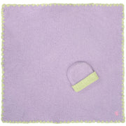 Kashwere Baby Ultra Soft Baby Blanket & Cap Available In Pink & Lavender With Apple Green Trim