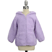 Kashwere Baby Ultra Plush Baby Hooded Jacket Available In Ice Blue, Crème, Lavender & Pink