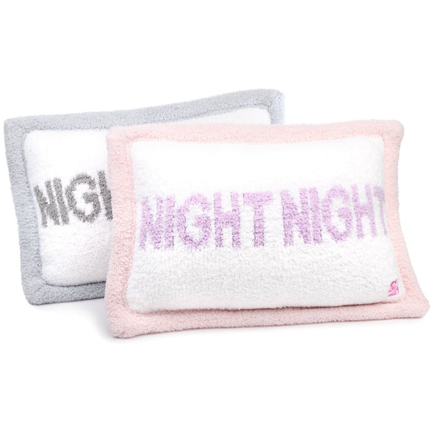 Kashwere Baby Ultra Soft Night Night Pillow Available In Ice Blue With White & Stone and Pink With White & Iris