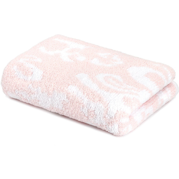 Kashwere Baby Ultra Soft Damask Crib Blanket Available In Malt & Stone With Crème and Pink & Lavender With White
