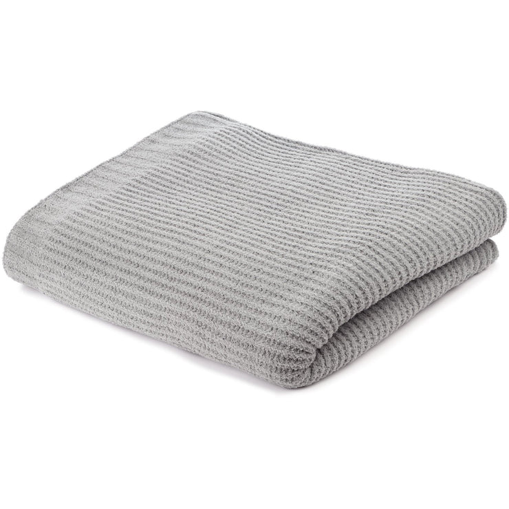 Kashwere Ultra Soft Waffle Weave Queen Blanket Available In Crème, Mist, Vintage Rose, Syrah, Stone & Slate