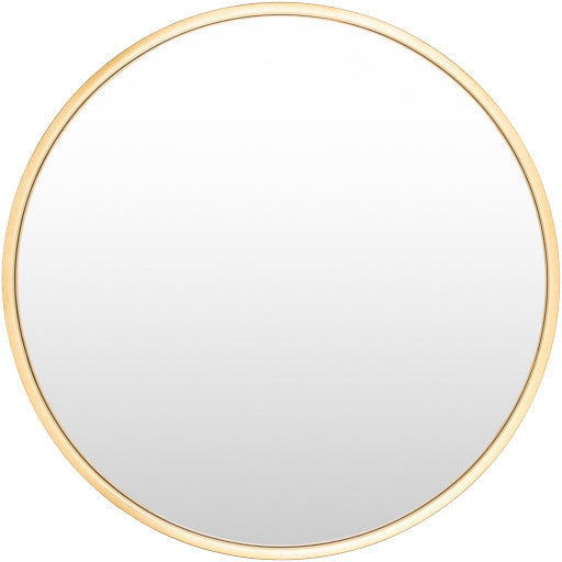 Surya Wall Decor & Mirrors Carmen Modern Round Wall Mirror Gold Finish RME-001 Multiple Sizes Available
