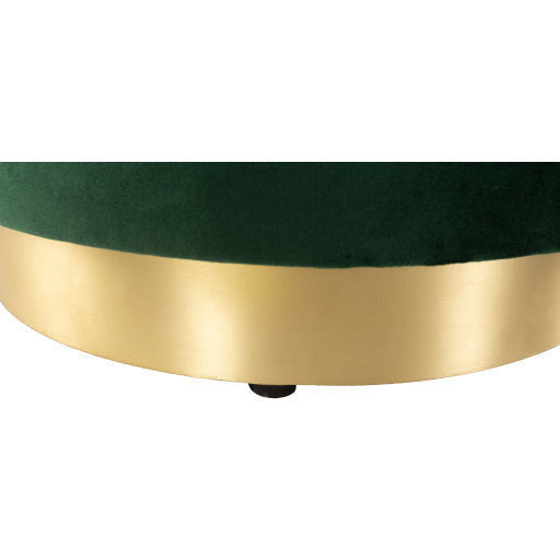 Pouf Cuscino Da Pavimento Boemo Verde Scuro 70 Cm - Fodera Rotonda Ricamata In Patchwork