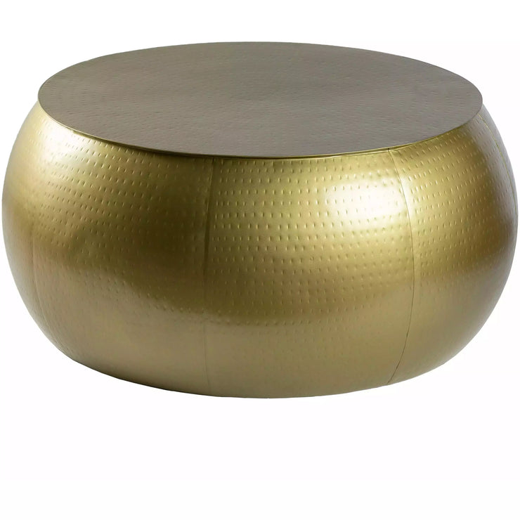 Surya Sansa Modern Gold Metal Round Coffee Table SAA-002