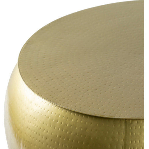 Surya Sansa Modern Gold Metal Round Coffee Table SAA-002