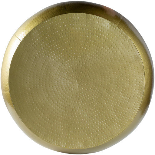 Surya Sansa Modern Gold Metal Round Coffee Table SAA-002