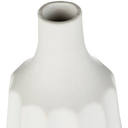 Surya Santino Collection Modern Set of 3 White Ceramic Vases SIO-002