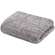 Kashwere Ultra Soft Mini Cable Cozy Throws Available In Slate With Light Grey & Slate With White