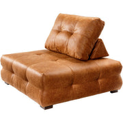 Surya Sevran Modern Tufted Bonded Leather Modular Chair