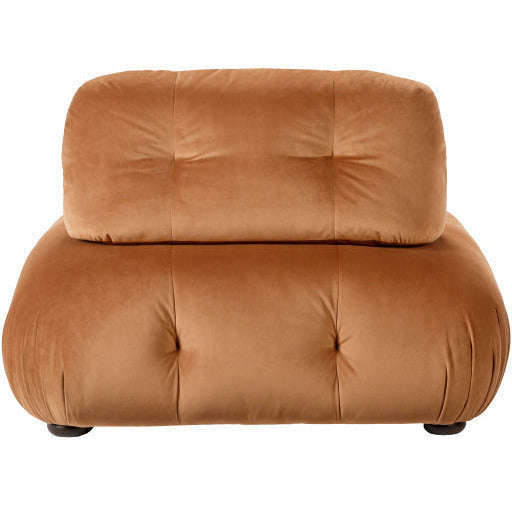 Surya Rouen Modern Brown Velvet Modular Chair