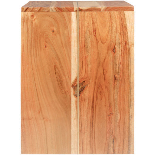 Surya Umaid Modern Natural Wood Accent Side Table UMI-001