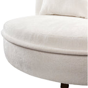 Surya Valence Modern Ivory Chenille Lounger Chair