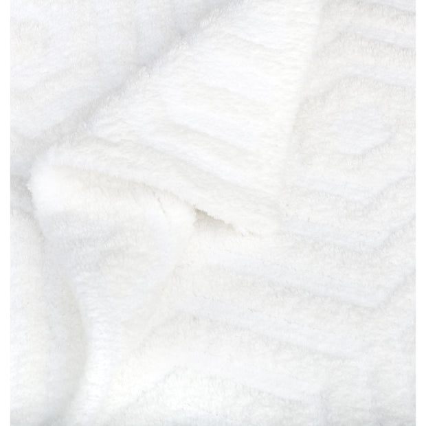Kashwere Baby Ultra Soft Hexagon Crib Blanket Available In White & Crème
